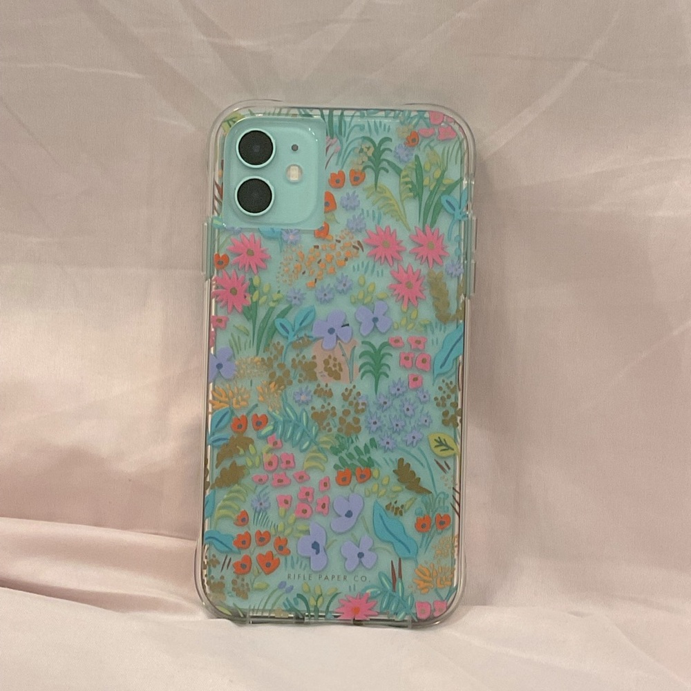 Clear floral rifle paper co. iPhone 11 case